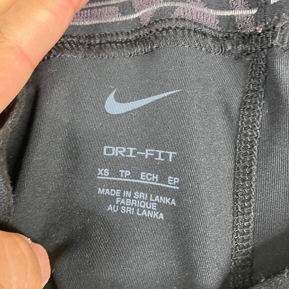 Nike Pro Shorts Womens XS Black Dri-Fit Lined Running Gym Workout Logo - Picture 7 of 9